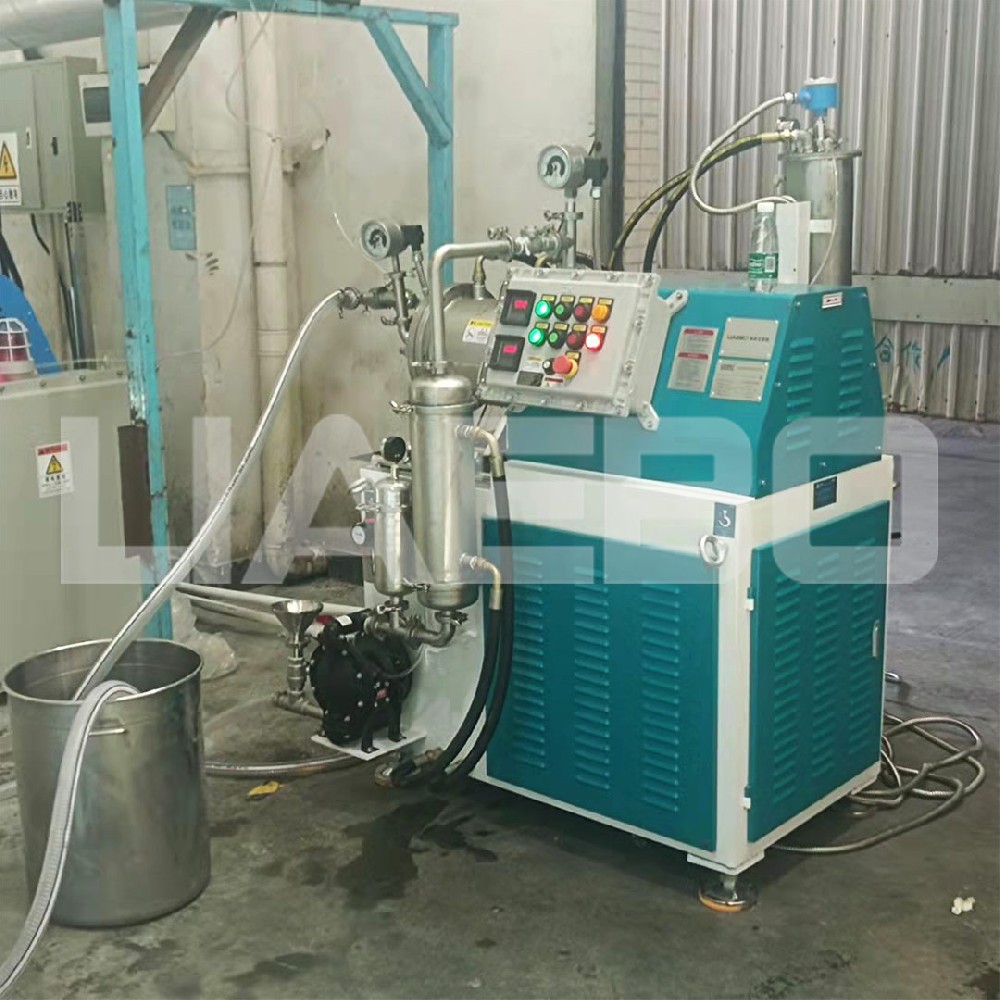 廣東東莞某公司10L高端棒銷式臥式砂磨機調(diào)試成功