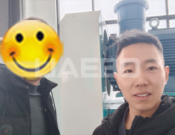 浙江紹興某新材料有限公司 100L棒塊陶瓷納米砂磨機調(diào)試成功